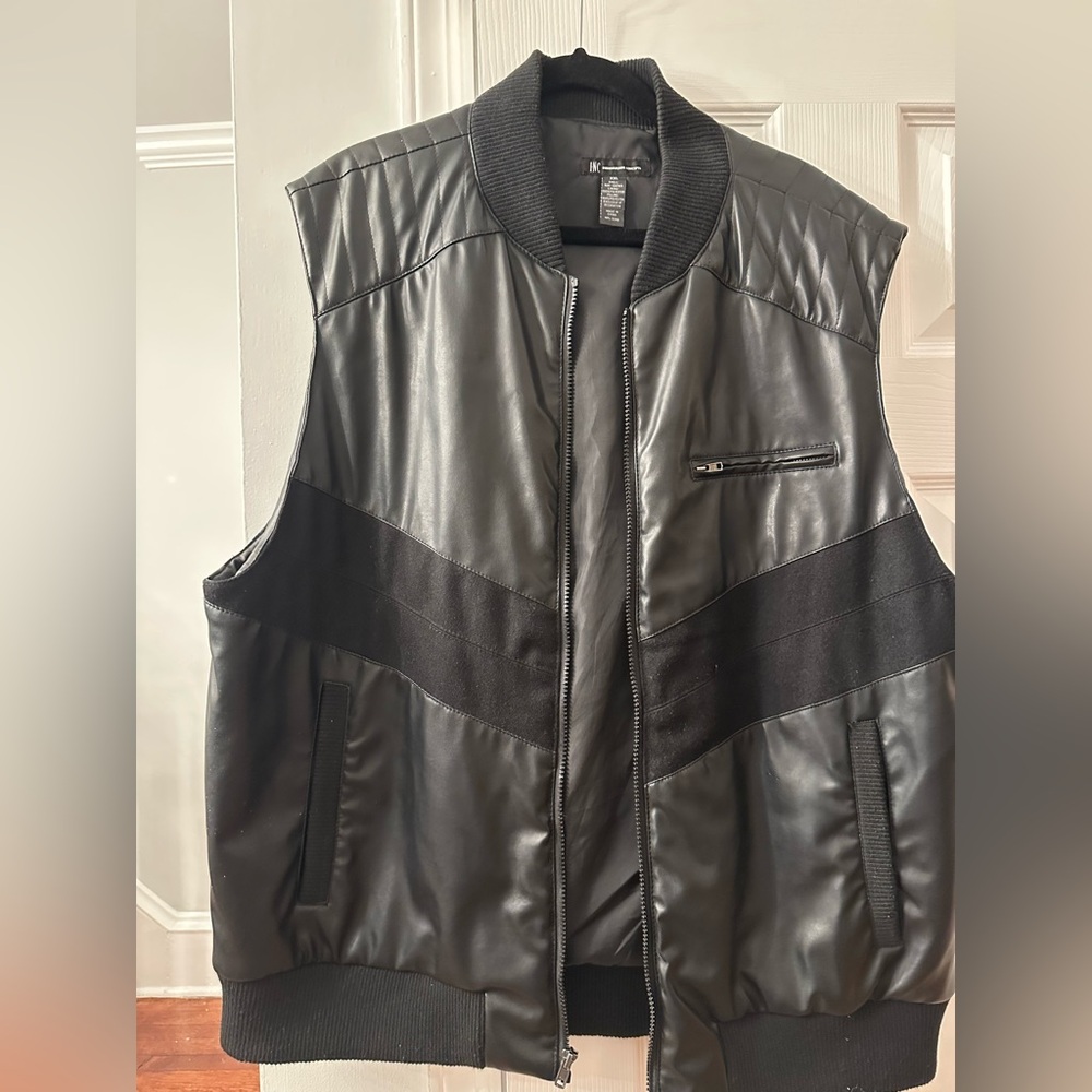 INC International Concepts Black padded vest